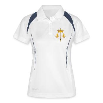 Joan of Arc coat of arms - Women's Polo breathable - white/navy - Front