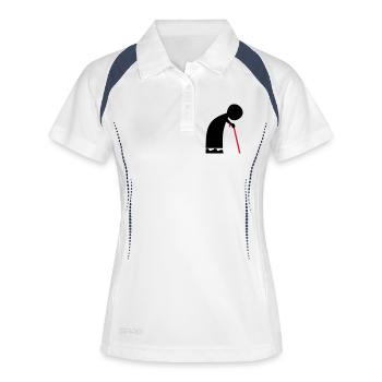 granny - Women's Polo breathable - white/navy - Front