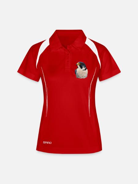 Peregrine falcon - Women's Polo breathable - white/navy