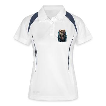 Vikings Odin Sons Throne Valhalla Valhalla - Women's Polo breathable - white/navy - Front