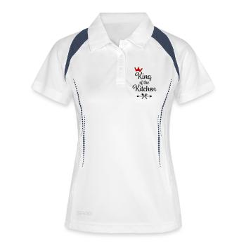 Roi de la cuisine - Polo respirant Femme - blanc/marine - Devant
