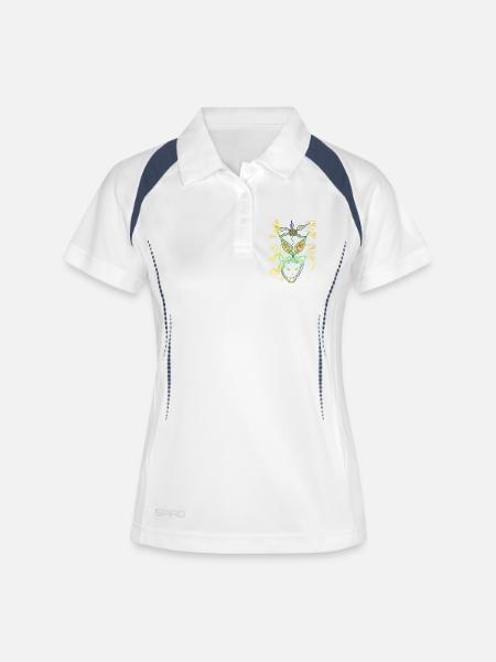 Acid Vampire - Women's Polo breathable - white/navy