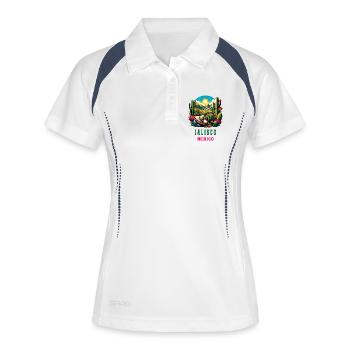 Jalisco Mexico cactus desert design - Women's Polo breathable - white/navy - Front