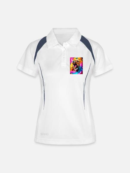 Inner Roar - Women's Polo breathable - white/navy