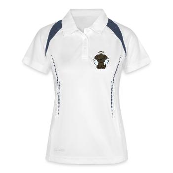 Dog with wings - Women's Polo breathable - white/navy - Front