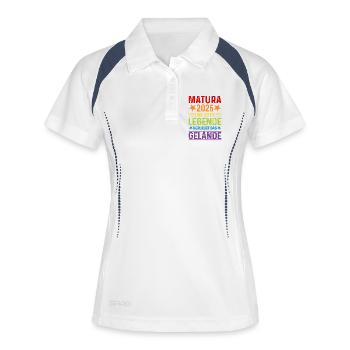 Matura 2026 : La véritable légende quitte le site - Polo respirant Femme - blanc/marine - Devant