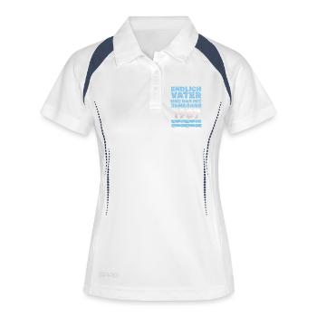 Père 1987 - Polo respirant Femme - blanc/marine - Devant