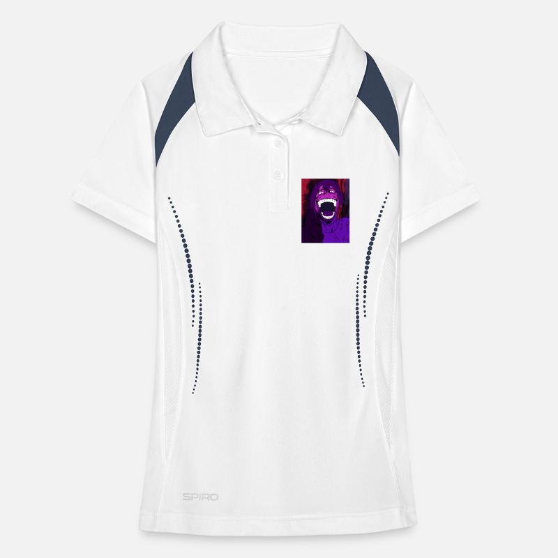 Cursed laughter Women's Polo breathable
