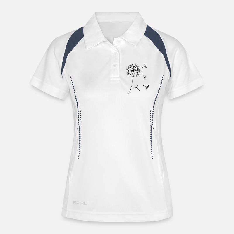 blown away Pusti Pu - Original by heavenlygoods - Women's Polo breathable - white/navy