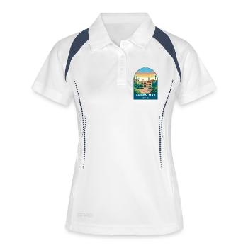 Las Palmas Spain Vintage Travel Poster - Women's Polo breathable - white/navy - Front