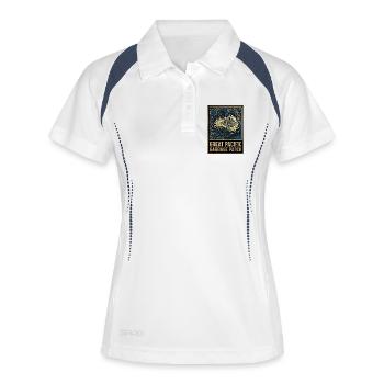 Mer de déchets - Polo respirant Femme - blanc/marine - Devant