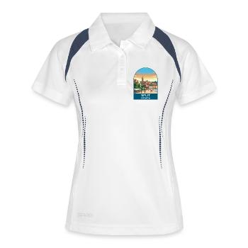 Split Croatia Vintage Travel Poster Art - Women's Polo breathable - white/navy - Front
