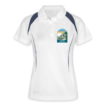 Kotor Montenegro Vintage Travel Poster Art - Women's Polo breathable - white/navy - Front