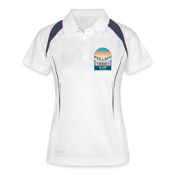 Sucre Bolivia White City Vintage Travel Poster - Women's Polo breathable - white/navy - Front
