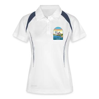 Copacabana Bolivia Lake Titicaca Travel Poster - Women's Polo breathable - white/navy - Front