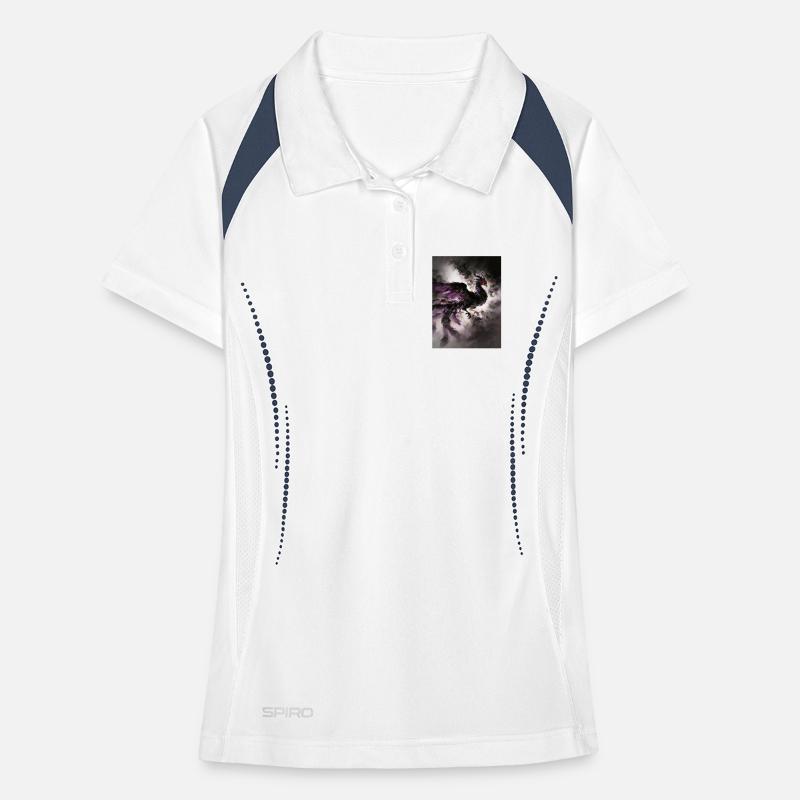 Le Crépuscule du Phénix Noir : Éclipse Women's Polo breathable