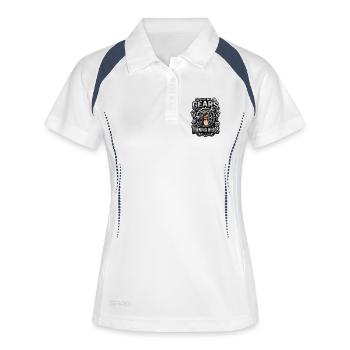 Changer de vitesse : faire tourner les têtes - Polo respirant Femme - blanc/marine - Devant
