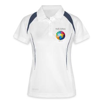 The Earth Without Art Design - Women's Polo breathable - white/navy - Front