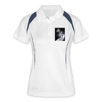 Zebra Light Trail - Women's Polo breathable - white/navy - Front