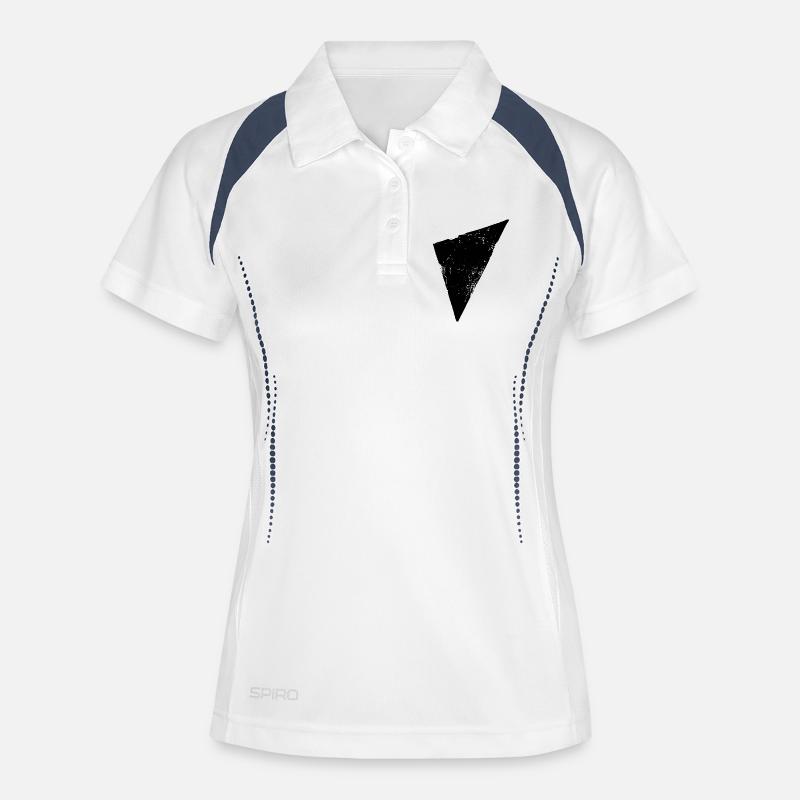 Triangle | Polygon | Triangle - Women's Polo breathable - white/navy