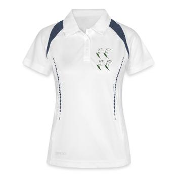 Lily of the Valley Style - Women's Polo breathable - white/navy - Front