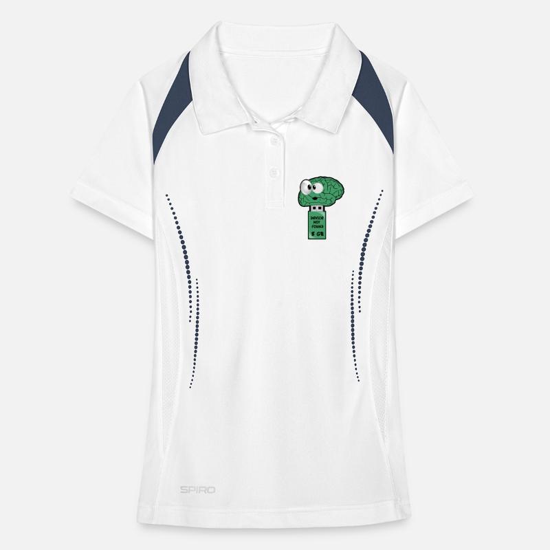 Brain USB Flash Drive Women's Polo breathable