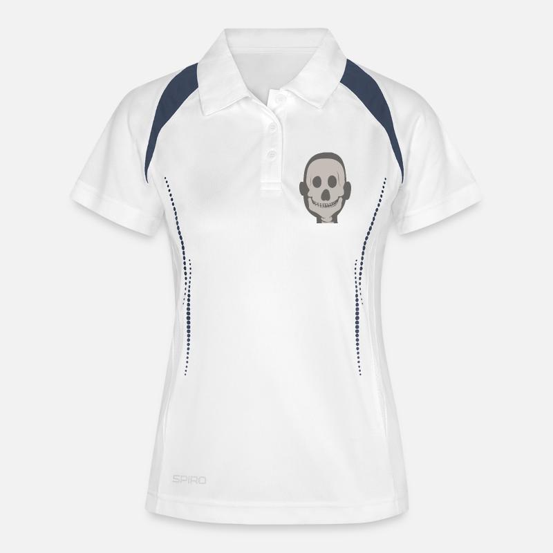 Friendly face in X-ray vision - Women's Polo breathable - white/navy
