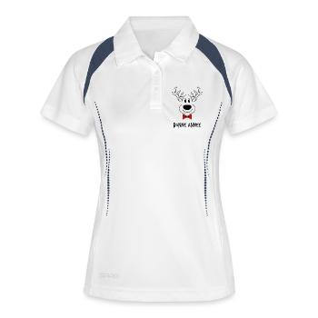 HAPPY NEW YEAR. NEW YEAR'S EVE. NEW YEAR - Women's Polo breathable - white/navy - Front
