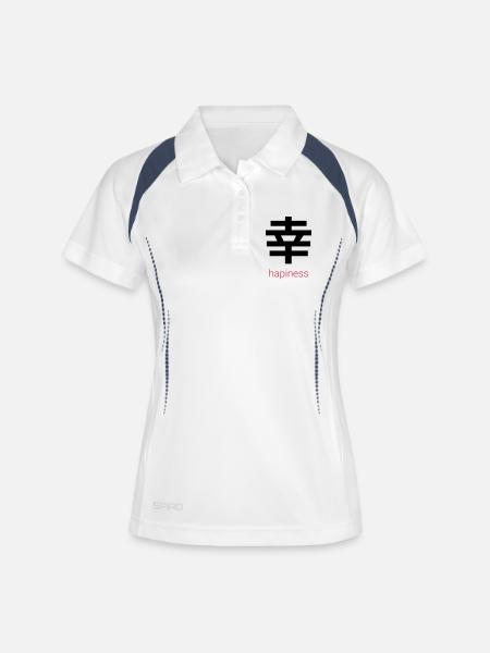 幸 – Japanese Happiness - Women's Polo breathable - white/navy