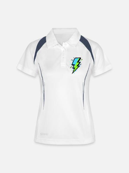 Ray of Modern Electricity - Women's Polo breathable - white/navy