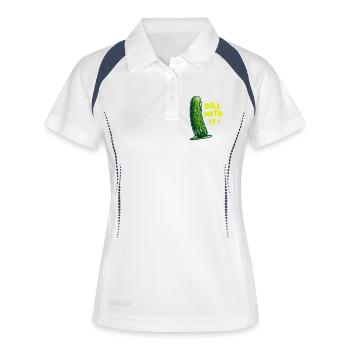 Dill Rebel Pickle WITH IT - Women's Polo breathable - white/navy - Front