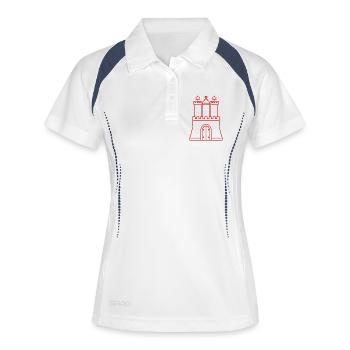 Hamburg coat of arms: Hanseatic League, Tradition & Gate - Women's Polo breathable - white/navy - Front
