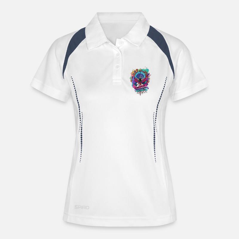 Cosmic Meditation - Women's Polo breathable - white/navy