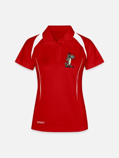Platypus with Boombox - Women's Polo breathable - white/navy