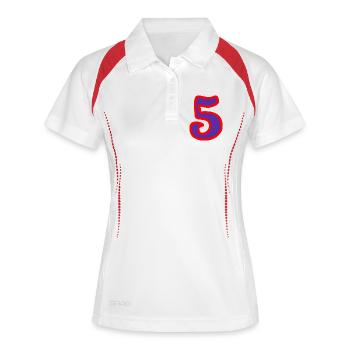 5. ANNIVERSARY. 5 YEARS. 5th ANNIVERSARY - Women's Polo breathable - white/navy - Front
