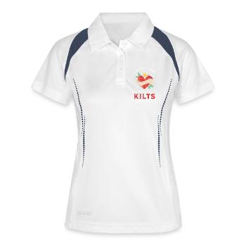 Kilt Scotland Scotland Jupe Tartan - Polo respirant Femme - blanc/marine - Devant