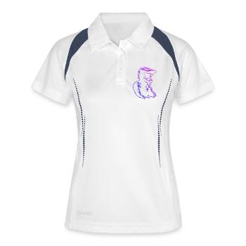 Great Motocross Gift for Motocross - Women's Polo breathable - white/navy - Front