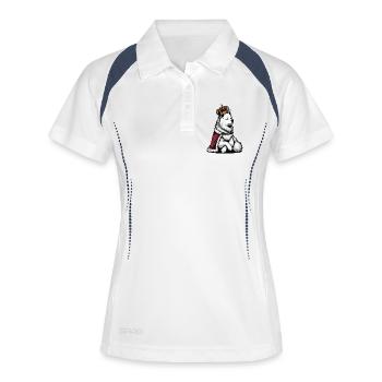 White Shepherd Shepherd Shepherd Dogs - Women's Polo breathable - white/navy - Front