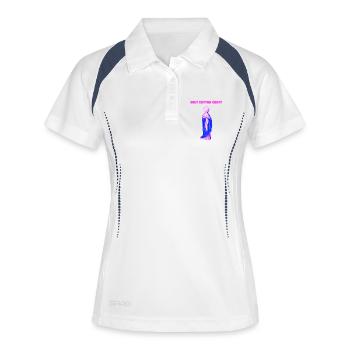Holy Cotton Candy Vierge Marie Pop - Polo respirant Femme - blanc/marine - Devant