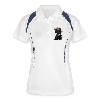 Funny Cat Cats Cat Lover Kitten - Women's Polo breathable - white/navy - Front