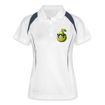 Cool Pear Summer Fruit Glasses Sweet Sunglass - Polo respirant Femme - blanc/marine - Devant