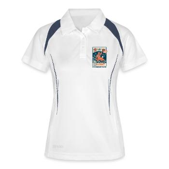 Manga Rabbit - Women's Polo breathable - white/navy - Front