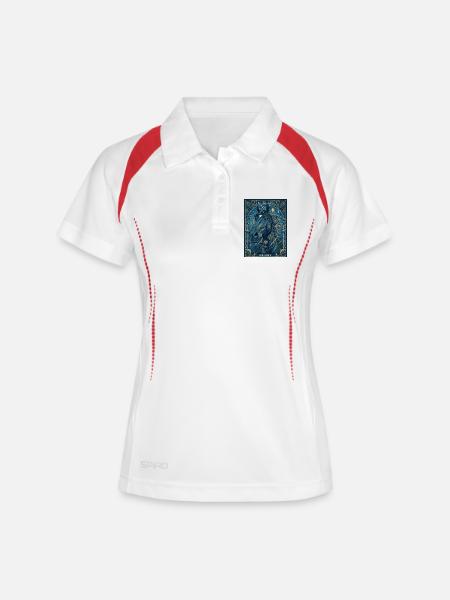 Horse, the magician - Women's Polo breathable - white/navy