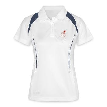 Blood - Women's Polo breathable - white/navy - Front