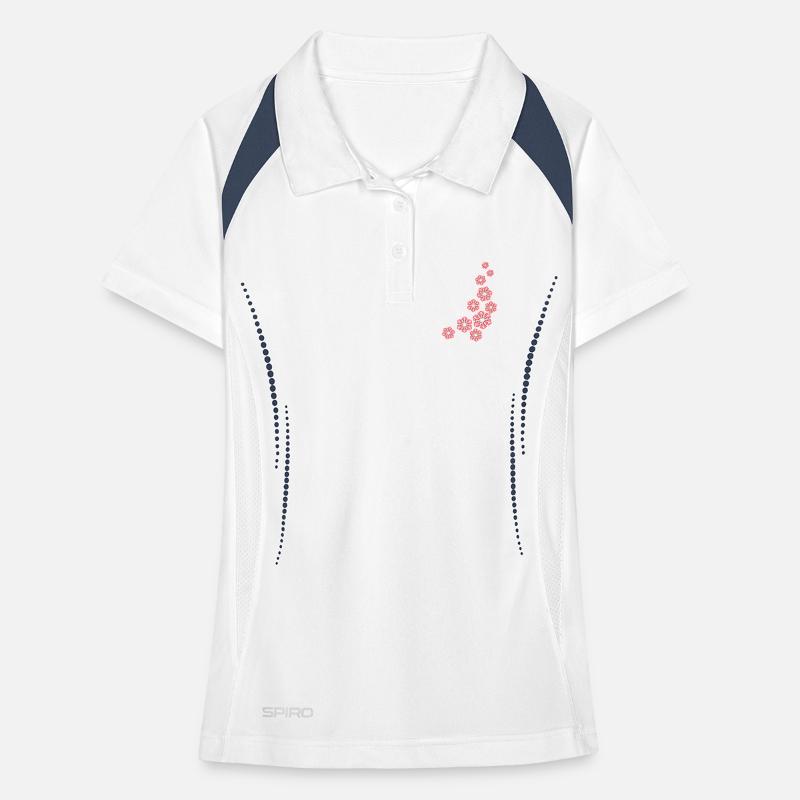 Schneeflocken Frauen Polo atmungsaktiv