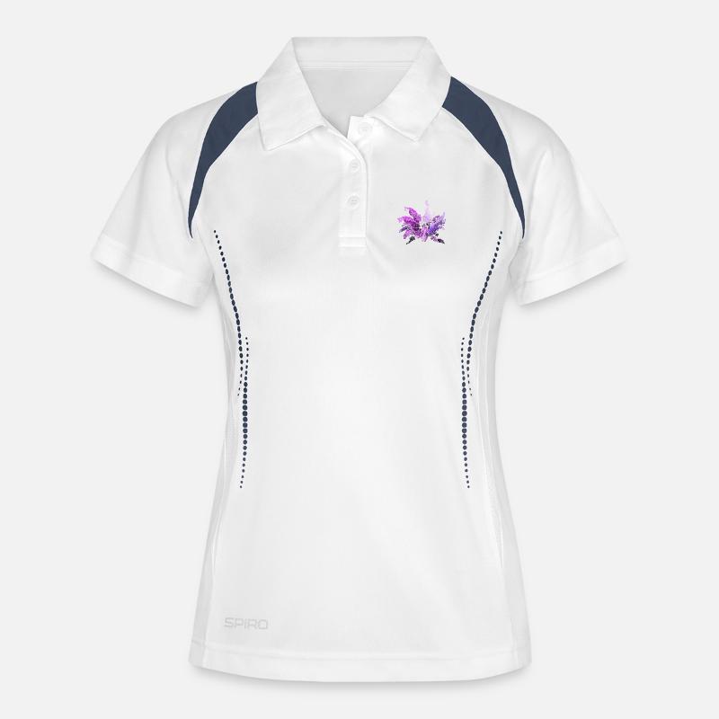 Lilac - Women's Polo breathable - white/navy