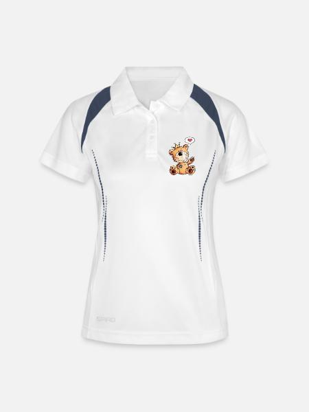 Love Bear - Teddy - Funny - Comic - Cute - Women's Polo breathable - white/navy