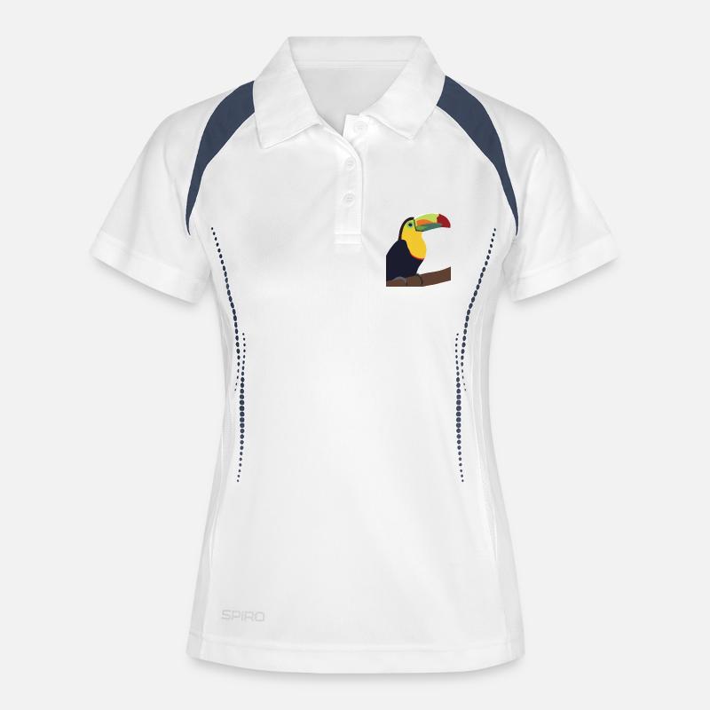 Timmy the Toucan - Women's Polo breathable - white/navy