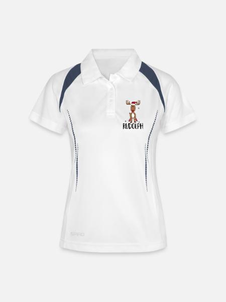 Noël - Polo respirant Femme - blanc/marine