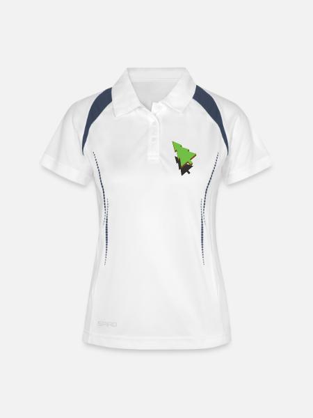 3d Christmas Tree - Women's Polo breathable - white/navy
